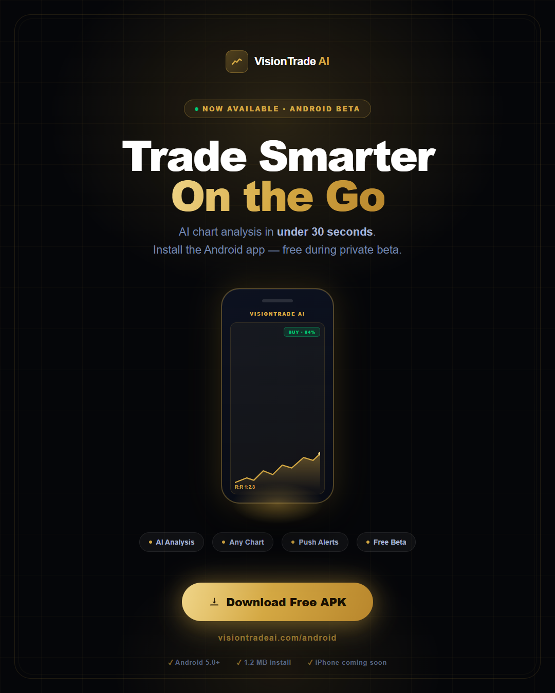 VisionTradeAI mobile app
